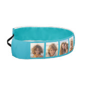 アクアとホワイトトレンディー8フォトコラージュ – Monogram アスレチックヘッドバンド (左)