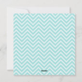 アクアとレッドシェブロンのカスタムホリデーカード シーズンカード (裏面)