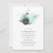 アクアと木炭のフローラ素朴確認 招待状 (正面)