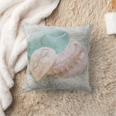 アクアと桃の海ガラス – 枕 (ブランケット)
