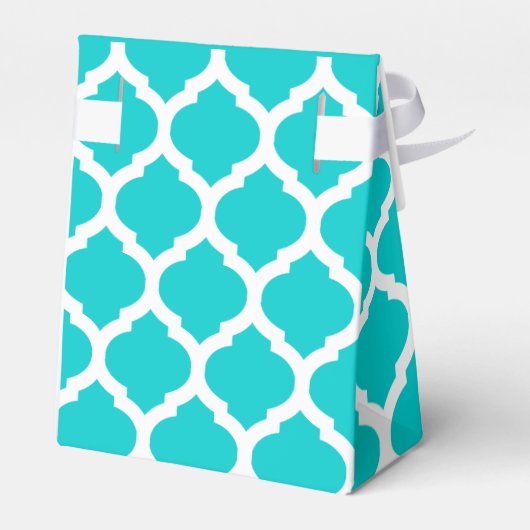 アクアと白トレリスのパタ感謝していーンはギフトボックス フェイバーボックス (裏面サイド)