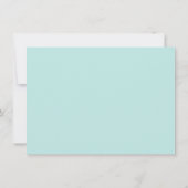 アクアと白モダン大文字ありがとう サンキューカード (裏面)