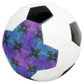 アクアと薄紫フラクタルジョイサッカーボール サッカーボール (3/4)
