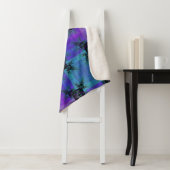 アクアと薄紫フラクタルジョイシェルパブランケット シェルパブランケット (インサイチュ)