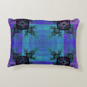 アクアと薄紫フラクタル喜び枕 アクセントクッション (裏面)