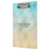 アクアと金ゴールドグラデーション箔 クリップボード (左)