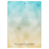 アクアと金ゴールドグラデーション箔 クリップボード (裏面)