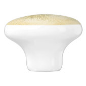 アクアと金ゴールドグラデーション箔 セラミックノブ (側面)