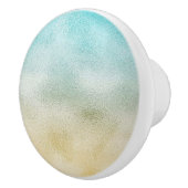 アクアと金ゴールドグラデーション箔 セラミックノブ (右)