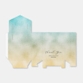 アクアと金ゴールドグラデーション箔 フェイバーボックス (折り畳みなし)