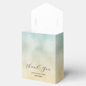 アクアと金ゴールドグラデーション箔 フェイバーボックス (オープン)