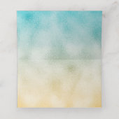 アクアと金ゴールドグラデーション箔 プレイスカード (内部開封)