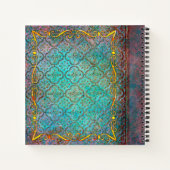 アクアと金ゴールドツリーオブライフ古代トーム ノートブック (裏面)