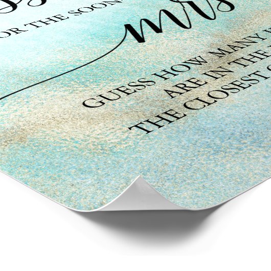 アクアと金ゴールドビーチ推測キス数 ポスター (角)