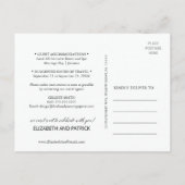 アクアと金ゴールド水彩ビーチ保存日 案内ポストカード (裏面)