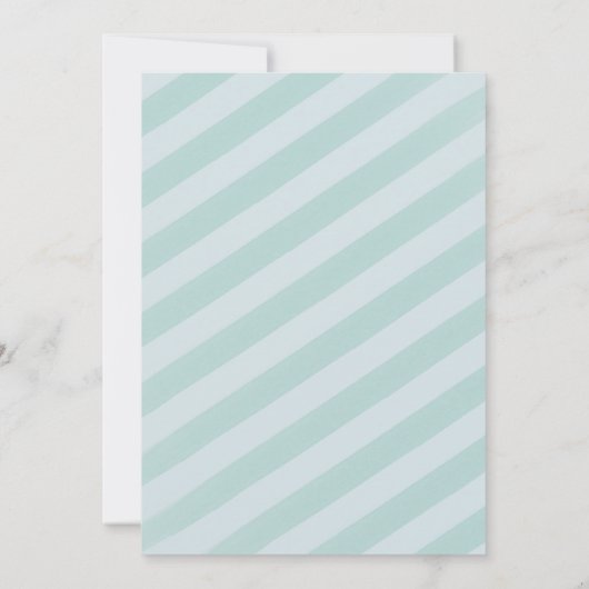 アクアと金ゴールド紙吹雪の第2バースデーパーティーの写真 招待状 (裏面)