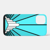 アクアのアールデコ太陽 Case-Mate iPhoneケース (裏面 (横))