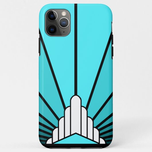 アクアのアールデコ太陽 Case-Mate iPhoneケース (裏面)