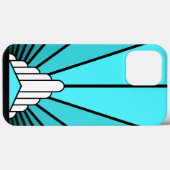 アクアのアールデコ太陽 Case-Mate iPhoneケース (裏面 (横))