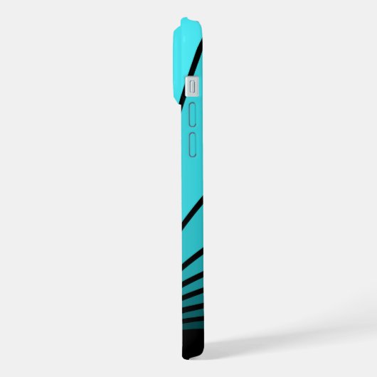 アクアのアールデコ太陽 iPhoneケース (左側面)