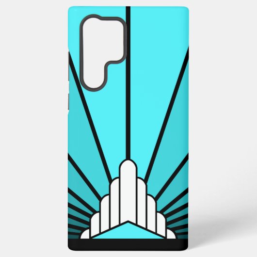 アクアのアールデコ太陽 SAMSUNG GALAXYケース (裏面)