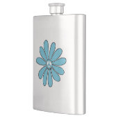 アクアのヒッパイフラワーパワーピースサイン フラスク (左)