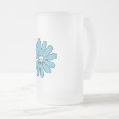 アクアのヒッパイフラワーパワーピースサイン フロストグラスビールジョッキ (正面右)