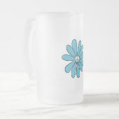 アクアのヒッパイフラワーパワーピースサイン フロストグラスビールジョッキ (正面左)