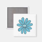 アクアのヒッパイフラワーパワーピースサイン マグネット (正面/裏面)