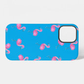 アクアのピンクフラミンゴ iPhoneケース (裏面横)