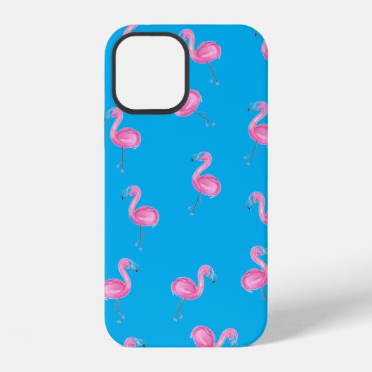 アクアのピンクフラミンゴ iPhoneケース (裏面)