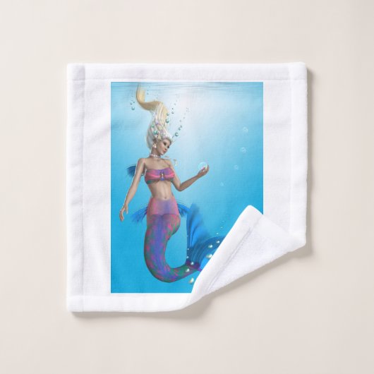 アクアのマーメイド バスタオルセット (ウォッシュタオル)
