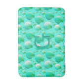 アクアの海辺の緑の貝 バスマット (正面縦)