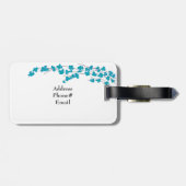 アクアの花と枝 ラゲッジタグ (裏面横)