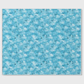 アクアの雪片と氷 ラッピングペーパー (フラット)