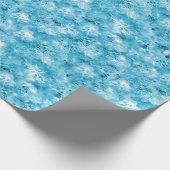 アクアの雪片と氷 ラッピングペーパー (角)