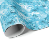 アクアの雪片と氷 ラッピングペーパー (ロールコーナー)