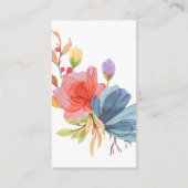 アクアはっきりしたワイルドフラワー結婚ズ宿泊施設 エンクロージャーカード (裏面)