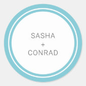 アクアはっきりした縁どモダンズ ラウンドシール (正面)