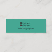 アクアアルコールインクジュエリー表示名刺 スキニー名刺 (裏面)