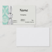 アクアアンドクリームフルーアエレガントダマスク 名刺 (正面/裏面)