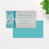 アクアアンドシルバーキンセアニェラ/スウィート16メッセージカード (デスク)