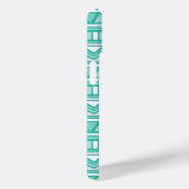 アクアアンドチャコールシアステカェブロンカスタムモノグラム Case-Mate iPhoneケース (裏面 / 右)