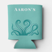 アクアアンドホワイトタコ触手カスタム 缶クーラー (裏面)