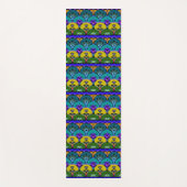 アクアアンド金ゴールドボホサンライズ |落ち着きの色 ヨガマット (正面)