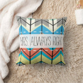 アクアイエローグレーオフホワイトアローヘリンボーン クッション (ブランケット)