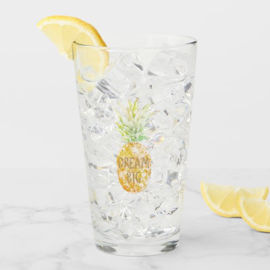 アクアイエローパイナップル金ゴールドドリーム タンブラーグラス (アイス正面)