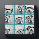 アクアインスタグラム写真コラージュと9つの正方形の写真 フォトプラーク<br><div class="desc">フレームのない写真を使って自分だけの作品を作ろう!このストリップにお気に入りの写真とスナップショットを追加して、おもしろい・メモリ・キーパーを作成する。写真芸術的共有の最高の写真を表示する方法。</div>