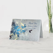 アクアウィンターウェディングありがとう サンキューカード (正面)