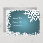 アクアウィンターウェディングありがとう ポストカード (正面/裏面)